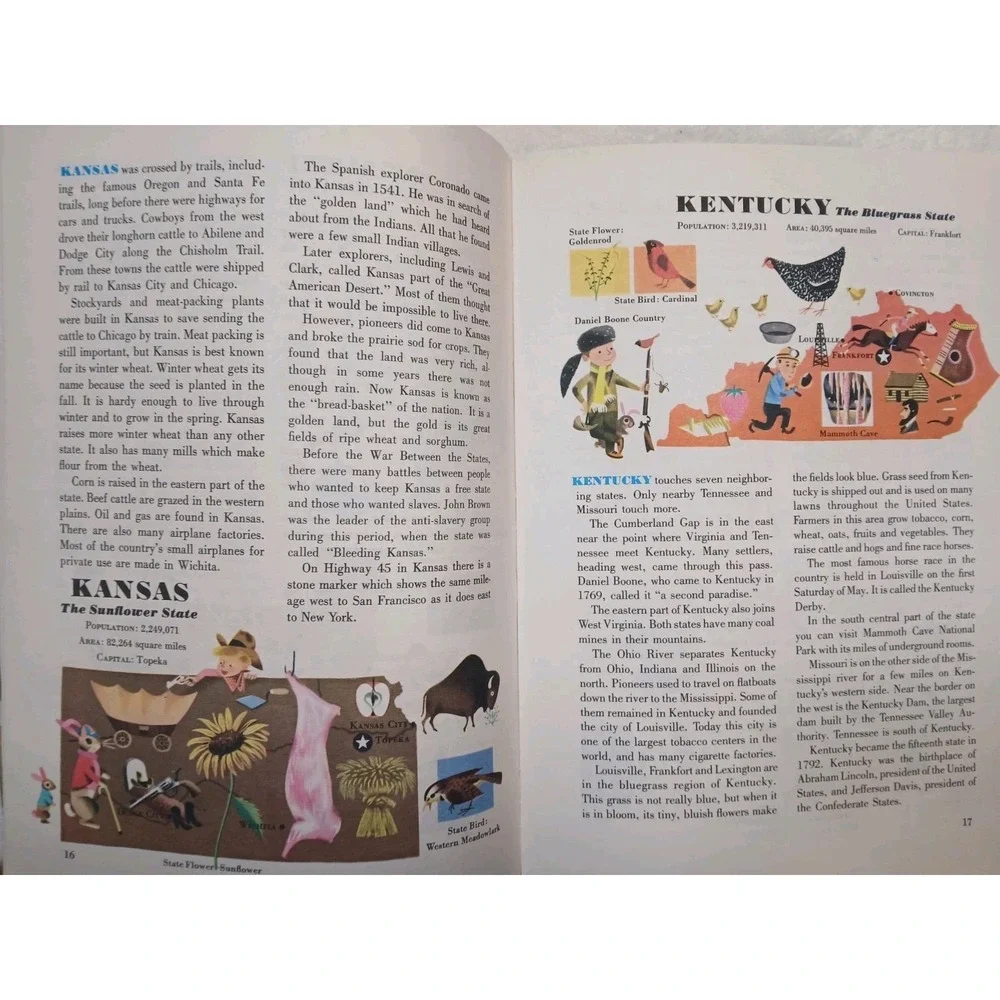 Our 50 United States Exploring Earth Golden Book Eugene & Katherine Sharp 1974